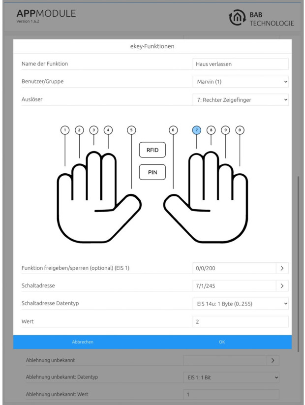 Vernetzung für Fingerprint-Module