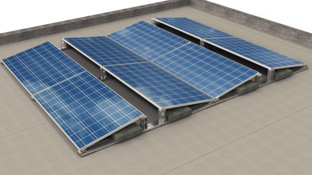 Flachdachsystem für PV-Anlagen