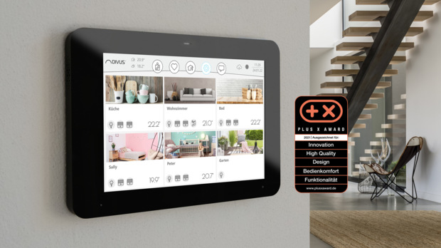 Divus stellte mit dem »KNX IQ« einen Einstieg in die Gebäudevisualisierung vor