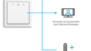 Bild 1: Der RFID-Cardschalter kann über zwei elektronische Schaltausgänge direkt Funktionen ansteuern oder mit einer Raumsteuerung kombiniert werden